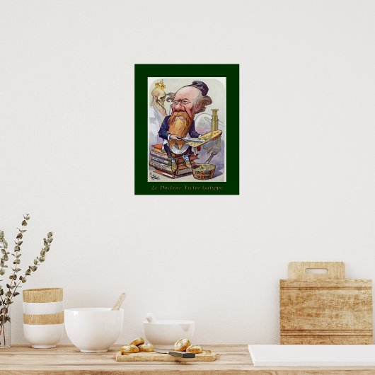 Le Docteur Victor Galippe ~ Pharmacoloog ~ Poster (Keuken)
