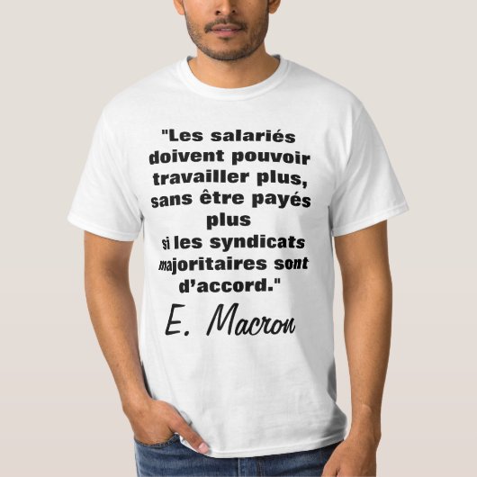 Le droit au Travail d'après E.M. - t-shirt (Voorkant)