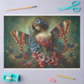 Le Femme Butterfly Beauty Fleur Decoupage Tissuepapier (Craft)