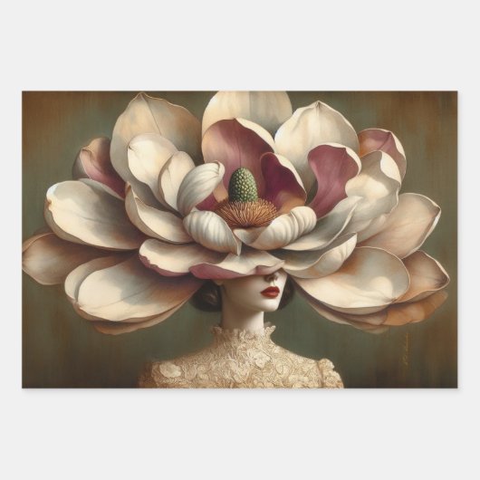 Le Femme Magnolia Decoupage Inpakpapier Vel (Voorkant)