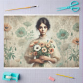 Le Femme Old World Floral Tissuepapier (Craft)