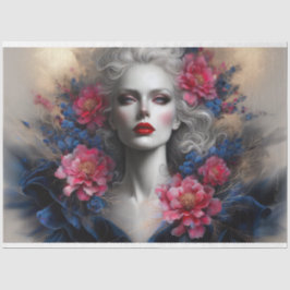 Le Femme Victoriaans Beauty Romance Fleur Decoupag Tissuepapier