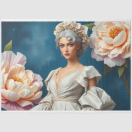 Le Femme Victoriaans Beauty Romance Fleur Decoupag Tissuepapier