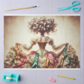 Le Femme Victoriaans Beauty Romance Fleur Decoupag Tissuepapier (Craft)