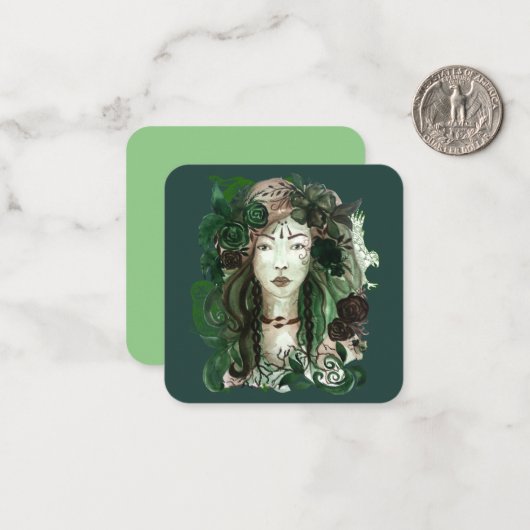 Le Fey Notitiekaartje (Voorkant / Achterkant in situ)