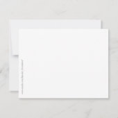 Le Fleur (wit/beige) 4,25x5.5 Flat Note Car Notitiekaartje (Achterkant)