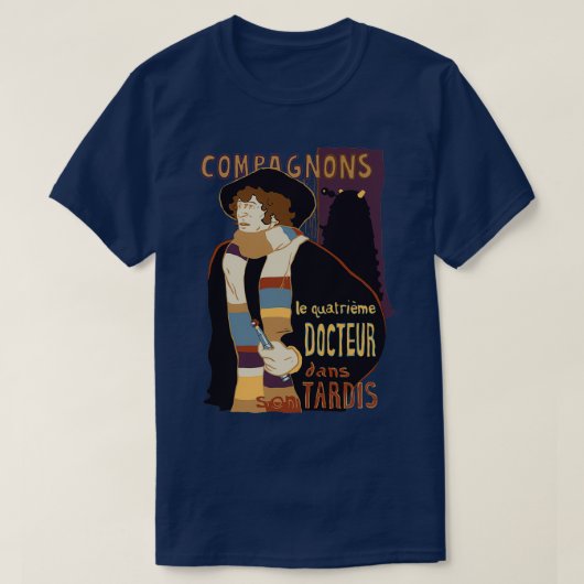 Le Fourth Doctor T-shirt (Design voorkant)