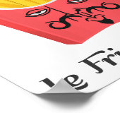 Le French Fries uit Frankrijk Poster (Hoek)