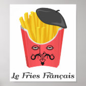 Le French Fries uit Frankrijk Poster (Voorkant)