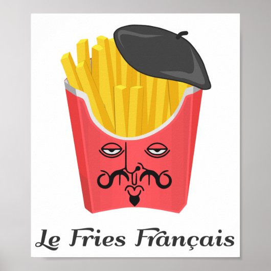 Le French Fries uit Frankrijk Poster (Voorkant)
