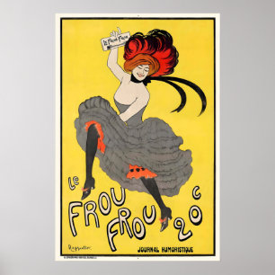 Le Frou Frou Vintage Kunstposter - IngelijstNiet i Poster