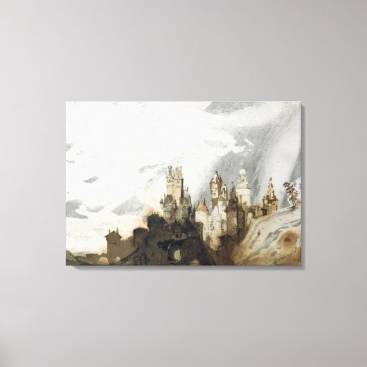 Le Gai Chateau Canvas Afdruk (Voorkant)