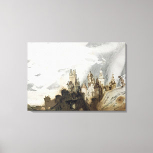 Le Gai Chateau Canvas Afdruk