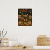 Le Géant Hercule - Vintage Circusposter - Breng t Poster (Keuken)
