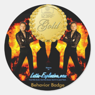 LE Gold Badge Gedrag Sticker