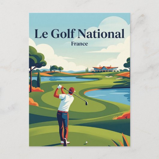 Le Golf National Frankrijk Briefkaart (Voorkant)
