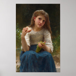 Le Gouter door William-Adolphe Bouguereau Poster