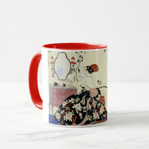 Le Grand Decolletage van George Barbier, Art Deco Mok