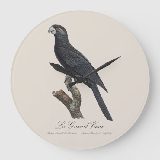 Le Grand Vaza / Grote Vasa Parrot Klok (Voorkant)