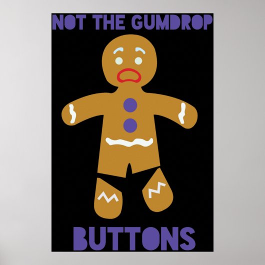 Le Gumdrop Buttonnen Poster (Voorkant)