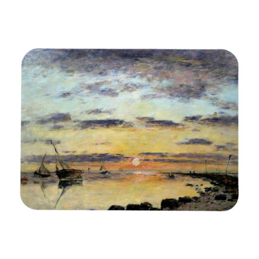 Le Havre, 1889 (olie op doek) Magneet (Horizontaal)