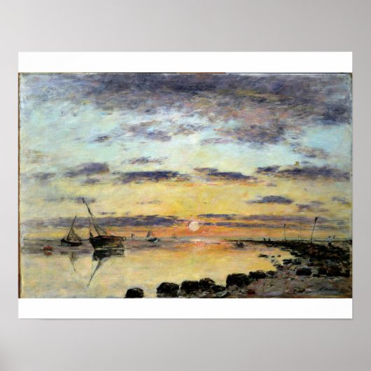 Le Havre, 1889 (olie op doek) Poster (Voorkant)