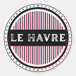 Le Havre City Pride Emblem – French Identity Ronde Sticker