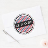 Le Havre City Pride Emblem – French Identity Ronde Sticker (Envelop)