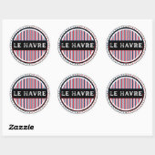 Le Havre City Pride Emblem – French Identity Ronde Sticker (Vel)