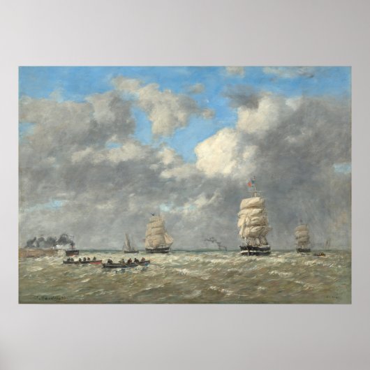 Le Havre - Eugène Boudin Fine Art Poster (Voorkant)