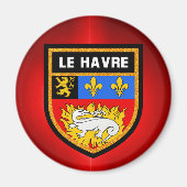 Le Havre Flag Magneet (Voorkant)
