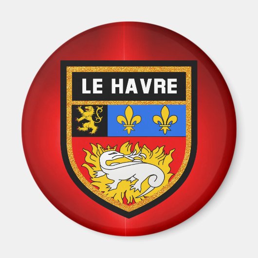 Le Havre Flag Magneet (Voorkant)