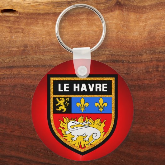 Le Havre Flag Sleutelhanger (Voorkant)