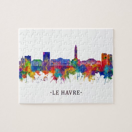 Le Havre France Skyline Legpuzzel (Horizontaal)