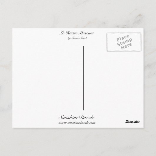 Le Havre Museum Briefkaart (Achterkant)