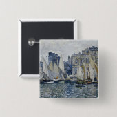 Le Havre Museum Vierkante Button 5,1 Cm (Voorkant /achterkant)