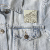 Le Havre Vierkante Button 5,1 Cm (In situ)