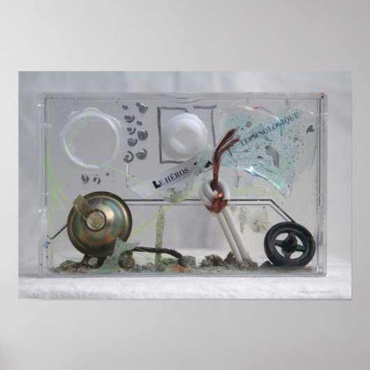 Le Heros Technologique K7 1986 Mixed-media Geek P Poster (Voorkant)