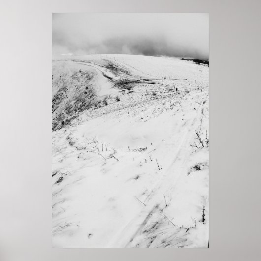 Le Hohneck in Winter, Vogezen, Frankrijk Poster (Voorkant)