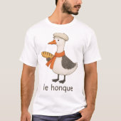 Le Honque Funny French Goose T-shirt (Voorkant)