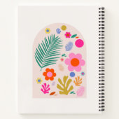 Le Jardin 04 Retro Bloemen Moderne Bloemen Notitieboek (Achterkant)