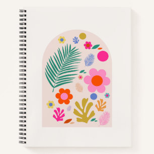 Le Jardin 04 Retro Bloemen Moderne Bloemen Notitieboek
