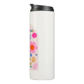 Le Jardin 04 Retro Bloemen Moderne Bloemen Thermosbeker (Geroteerd rechts)