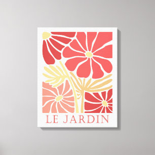 Le Jardin Boho Flowers Canvas Afdruk