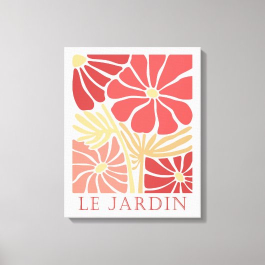 Le Jardin Boho Flowers Canvas Afdruk (Voorkant)