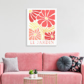Le Jardin Boho Flowers Canvas Afdruk (Insitu (Woonkamer))