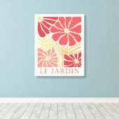 Le Jardin Boho Flowers Canvas Afdruk (Insitu (Houten vloer))