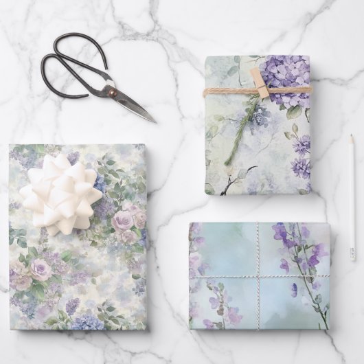 Le Jardin (de tuin)  Bloemenbruiloft Inpakpapier Vel (Voorkant)