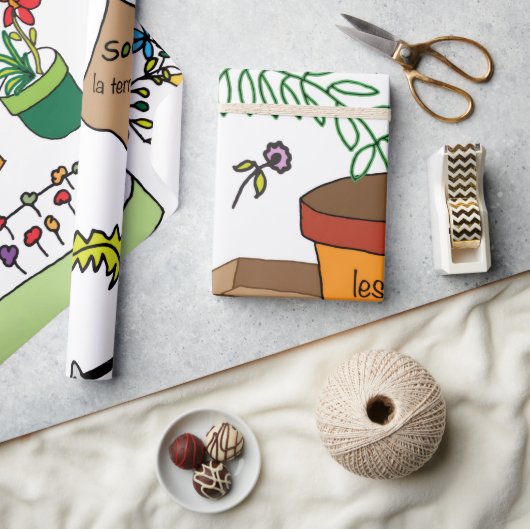 Le Jardin (De Tuin) Cadeaupapier (Crafts)