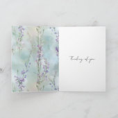 Le Jardin (de tuin)  paarse bloemen Kaart (Binnen)